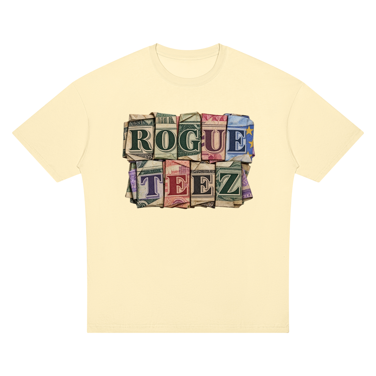 ROGUE TEEZ Money Unisex Oversized Drop Shoulder T-Shirt