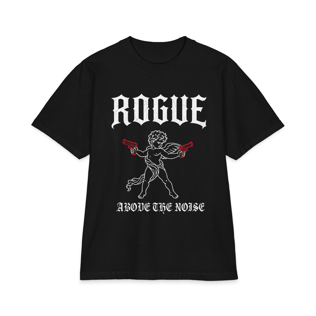 Rogue Cherub Graphic Tee — "Above The Noise" Vintage Rock Shirt