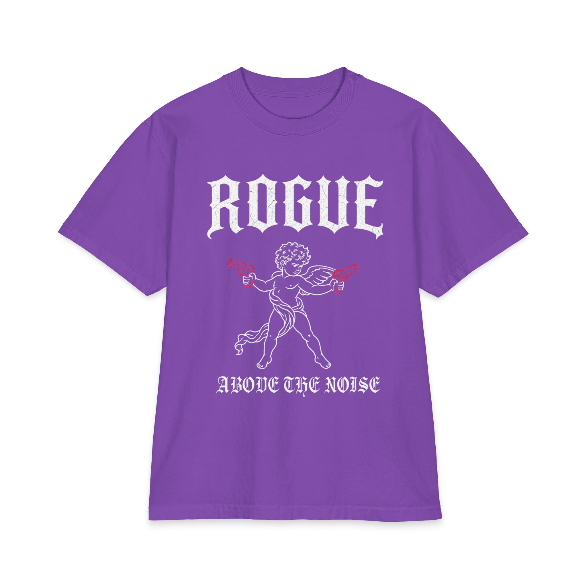 Rogue Cherub Graphic Tee — "Above The Noise" Vintage Rock Shirt