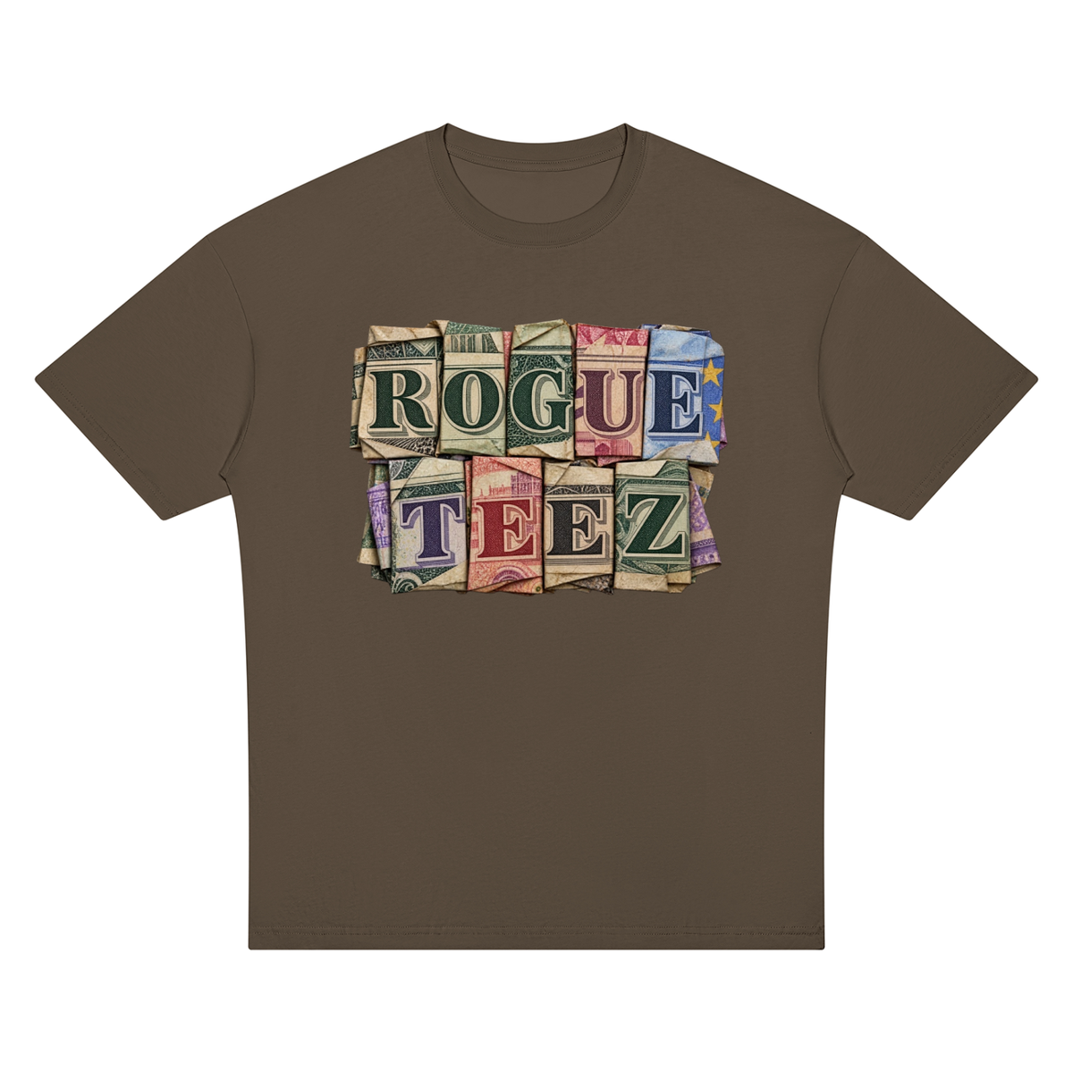 ROGUE TEEZ Money Unisex Oversized Drop Shoulder T-Shirt