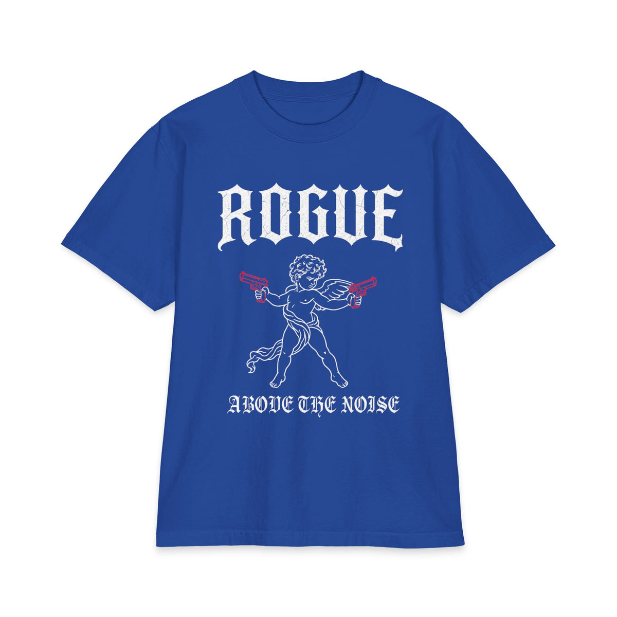 Rogue Cherub Graphic Tee — "Above The Noise" Vintage Rock Shirt