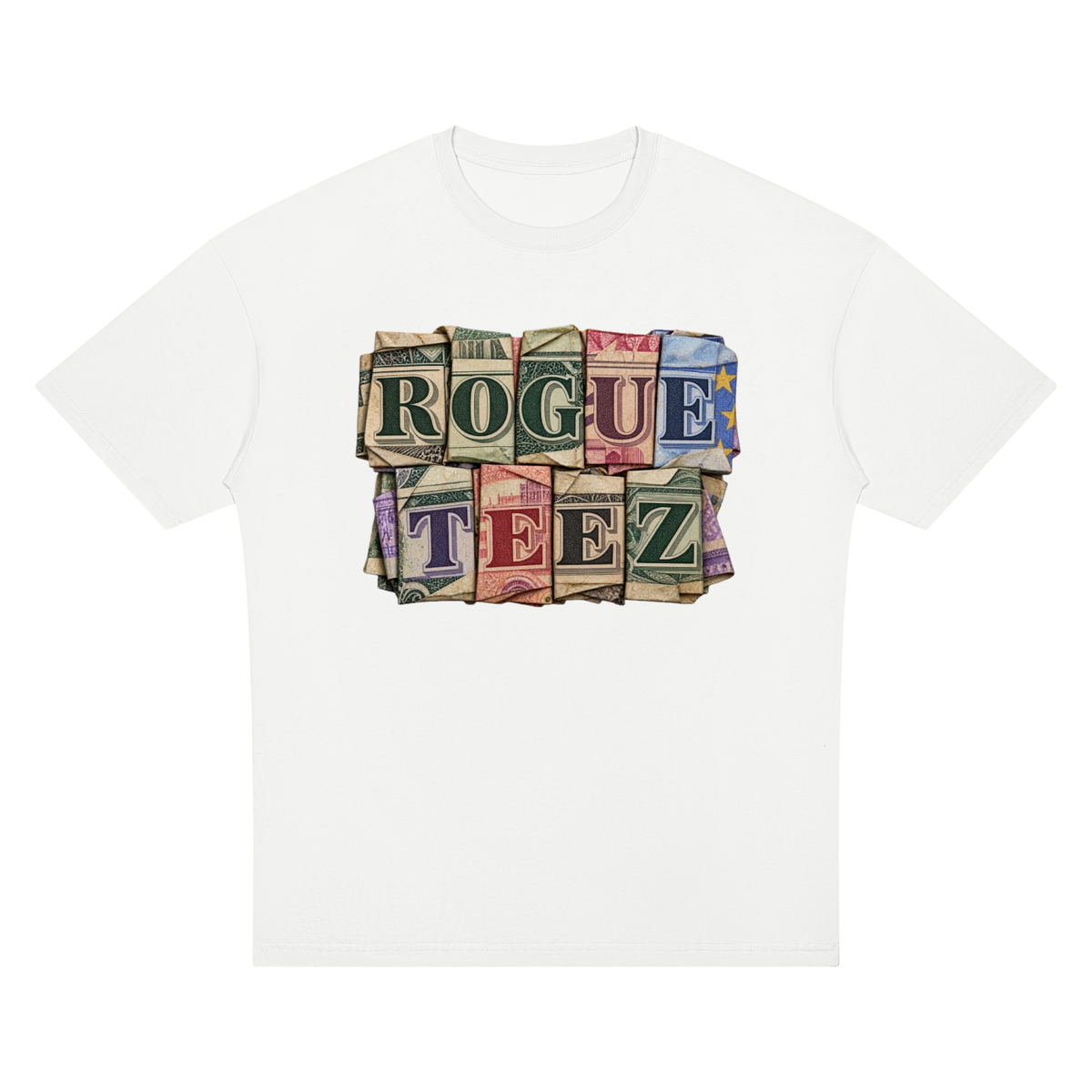 ROGUE TEEZ Money Unisex Oversized Drop Shoulder T-Shirt