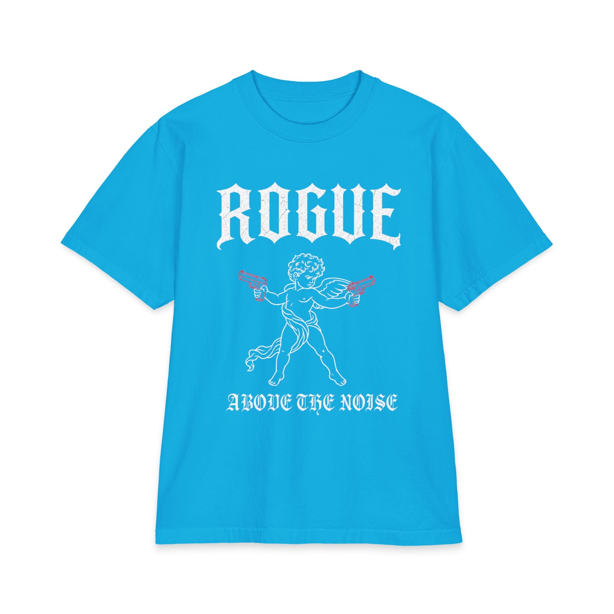 Rogue Cherub Graphic Tee — "Above The Noise" Vintage Rock Shirt