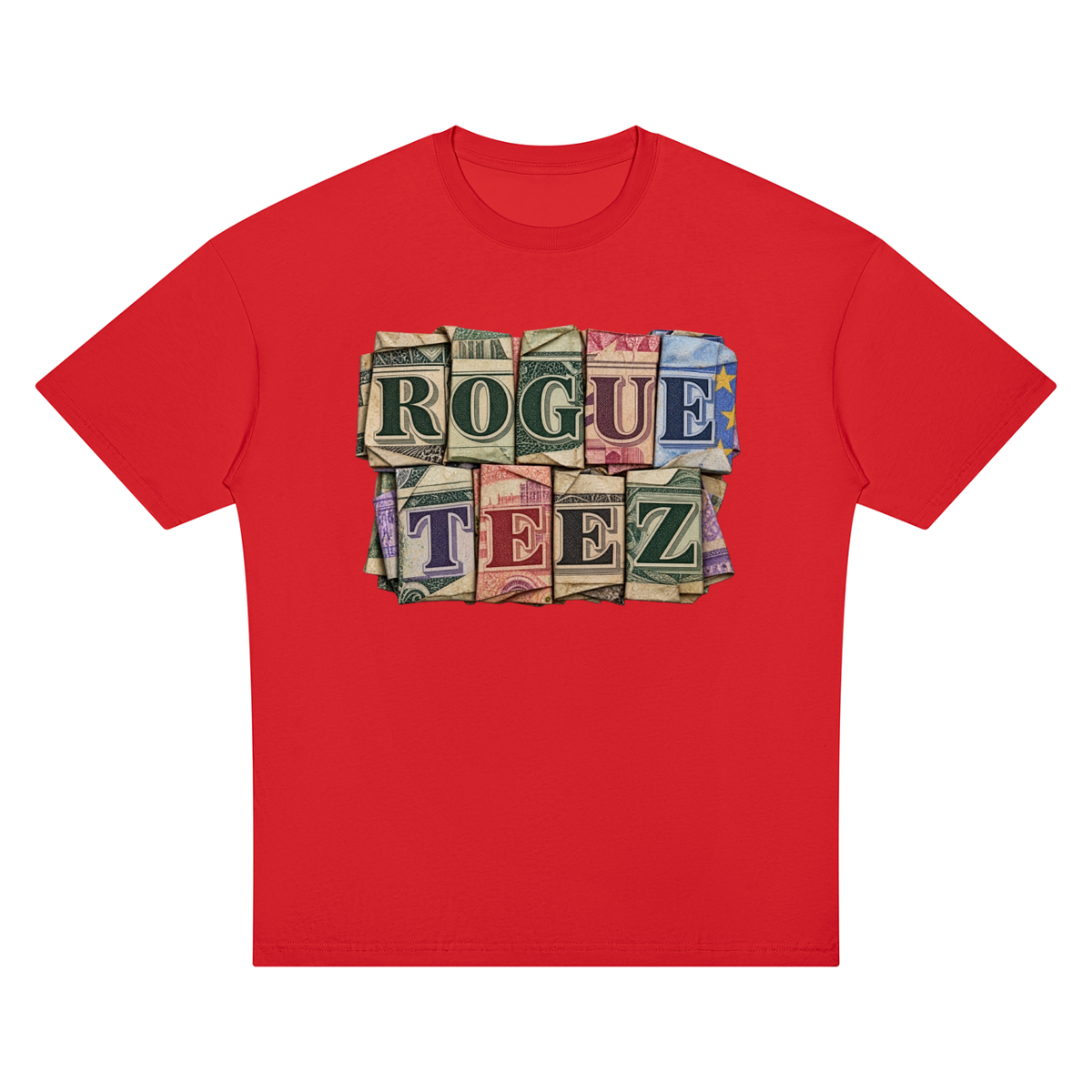 ROGUE TEEZ Money Unisex Oversized Drop Shoulder T-Shirt