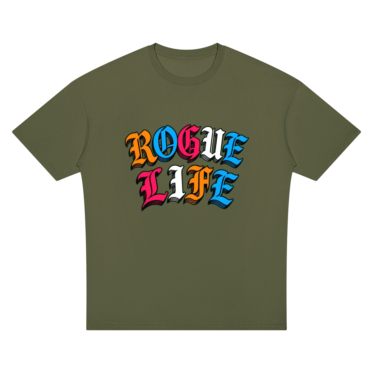 Rogue Life Unisex Oversized Drop Shoulder T-Shirt