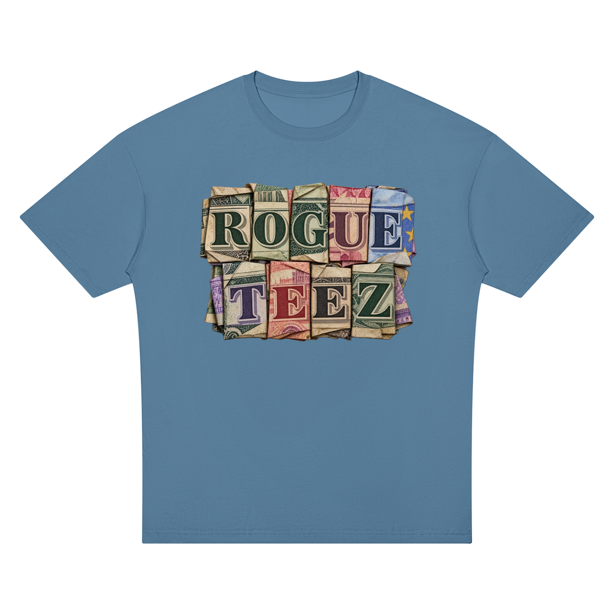 ROGUE TEEZ Money Unisex Oversized Drop Shoulder T-Shirt