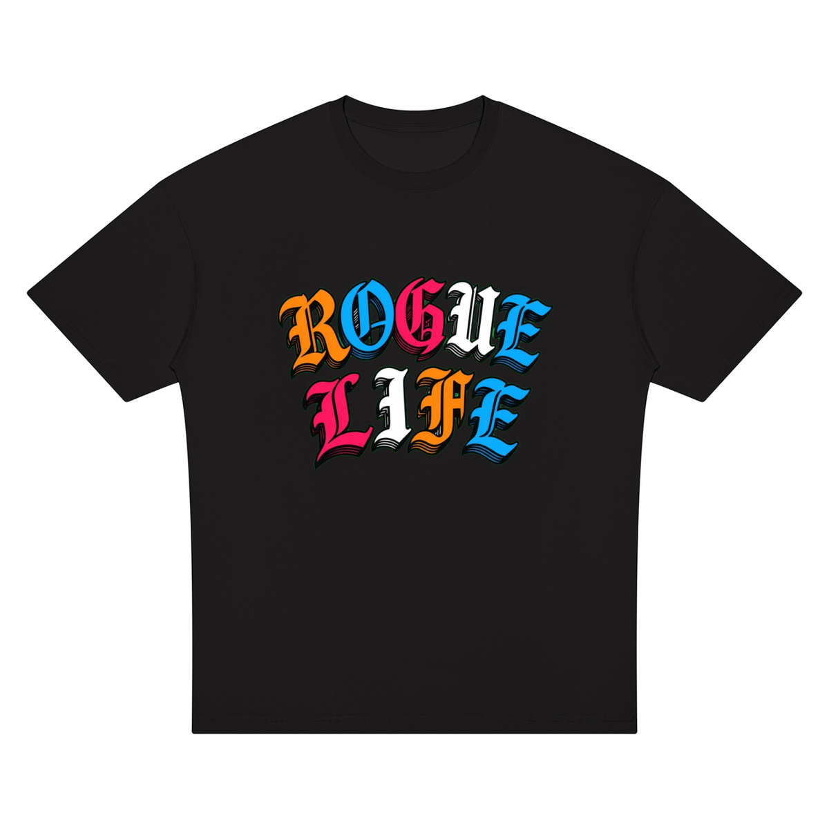 Rogue Life Unisex Oversized Drop Shoulder T-Shirt