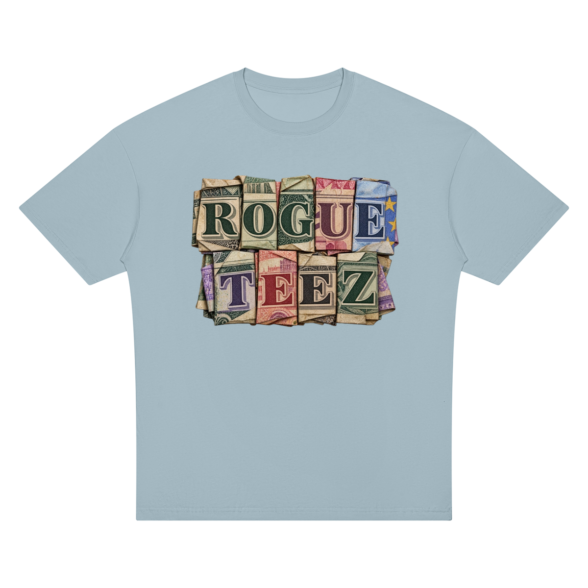 ROGUE TEEZ Money Unisex Oversized Drop Shoulder T-Shirt