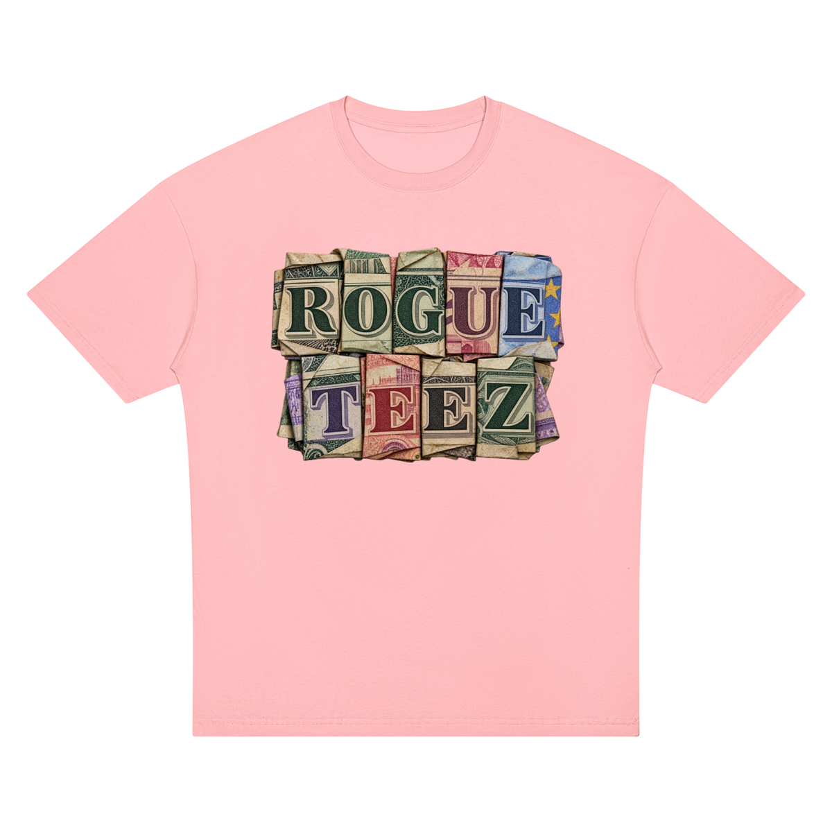 ROGUE TEEZ Money Unisex Oversized Drop Shoulder T-Shirt