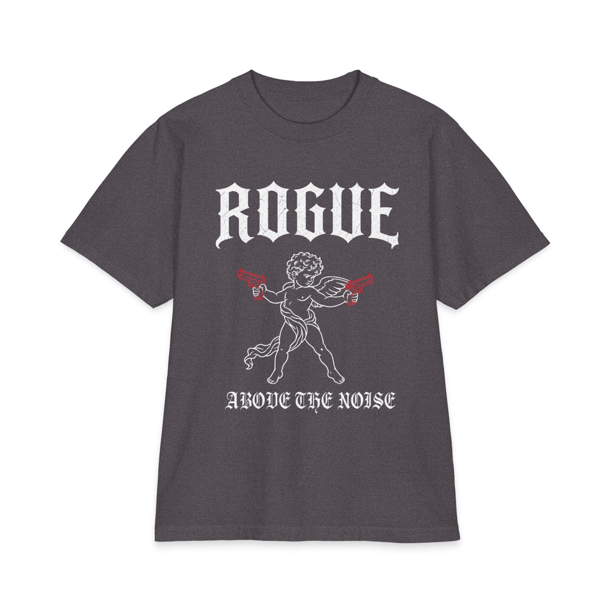 Rogue Cherub Graphic Tee — "Above The Noise" Vintage Rock Shirt