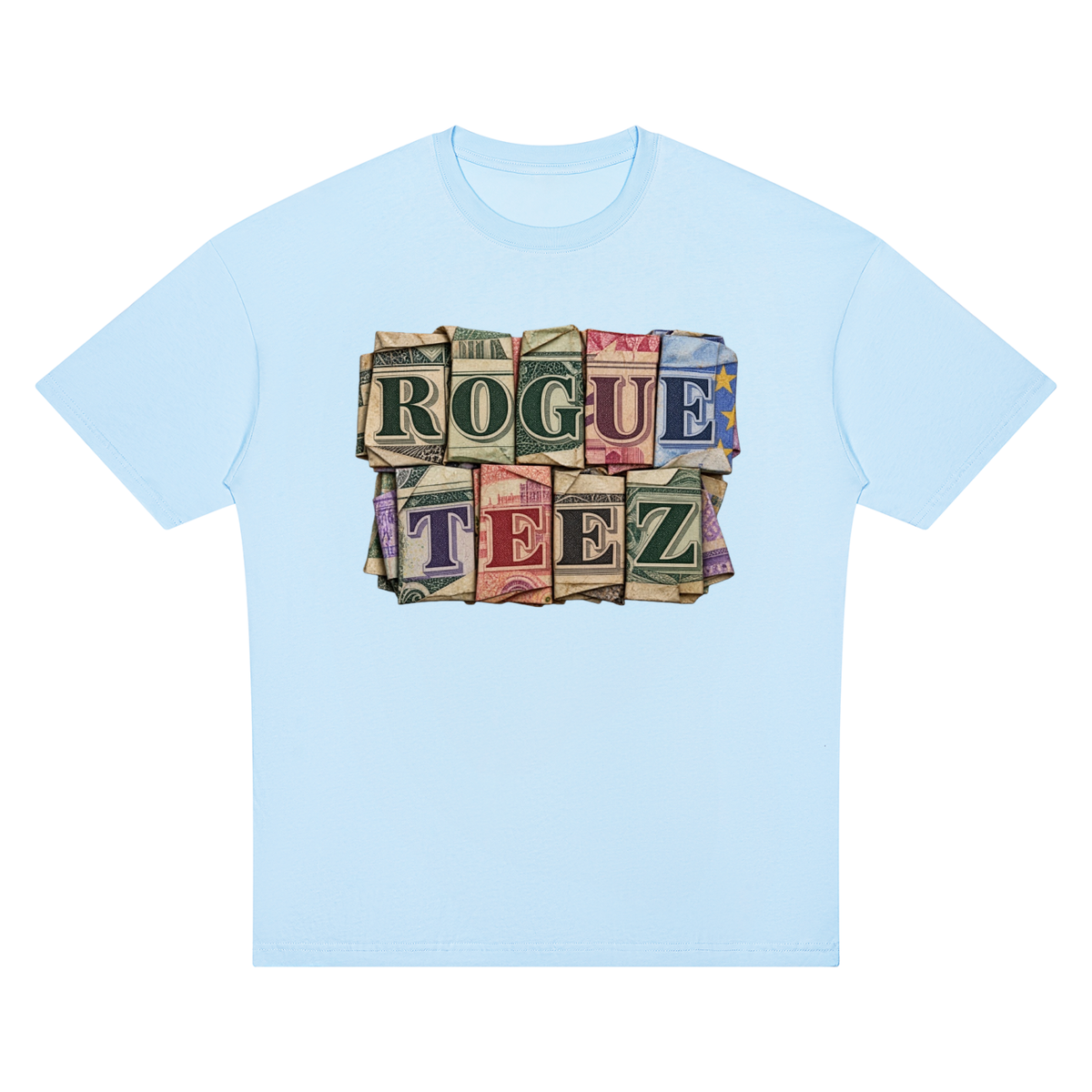 ROGUE TEEZ Money Unisex Oversized Drop Shoulder T-Shirt