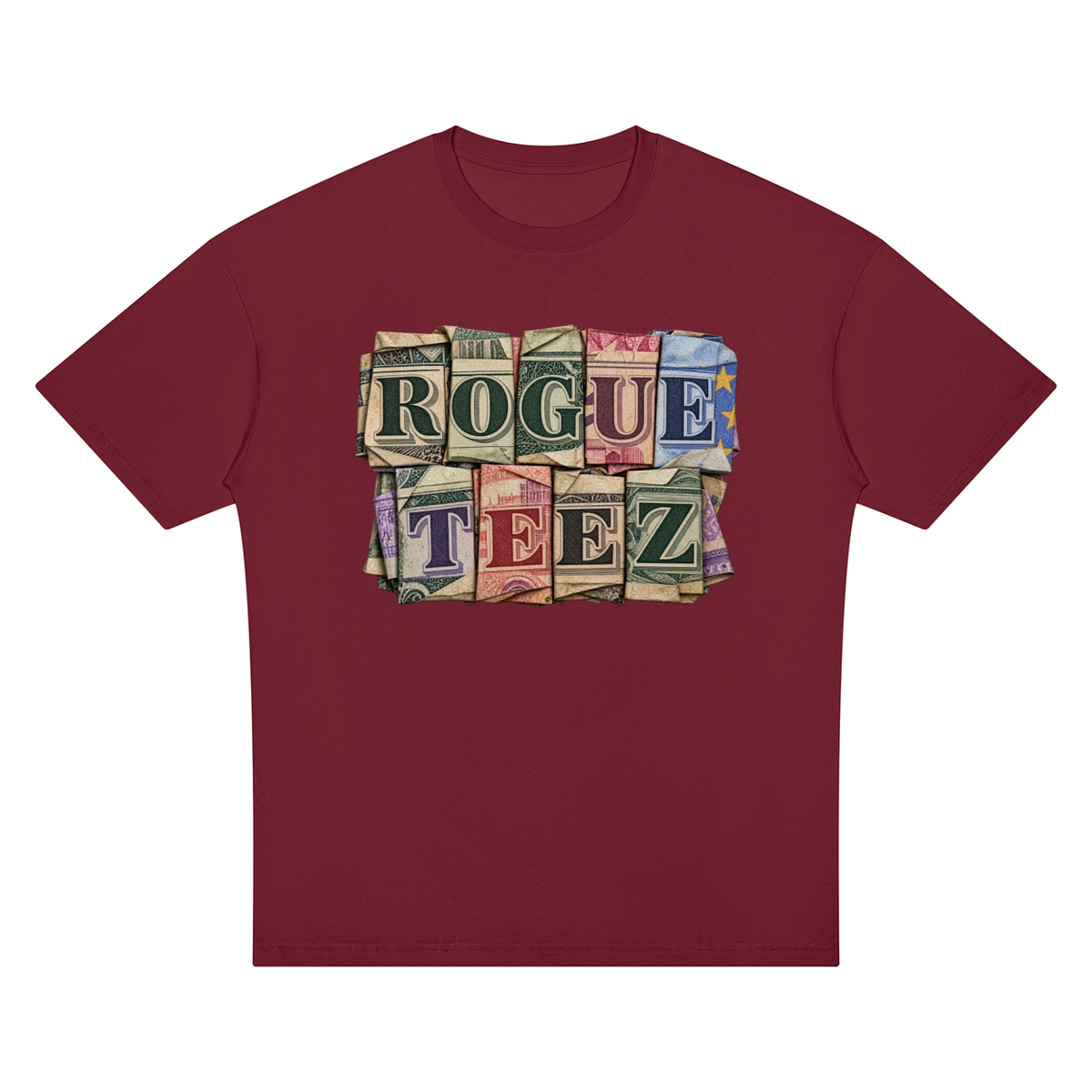 ROGUE TEEZ Money Unisex Oversized Drop Shoulder T-Shirt