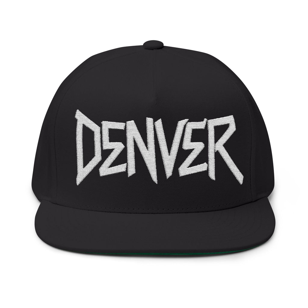 Denver Scratch Logo Flat Bill Cap