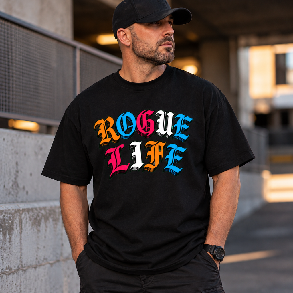 Rogue Life Unisex Oversized Drop Shoulder T-Shirt