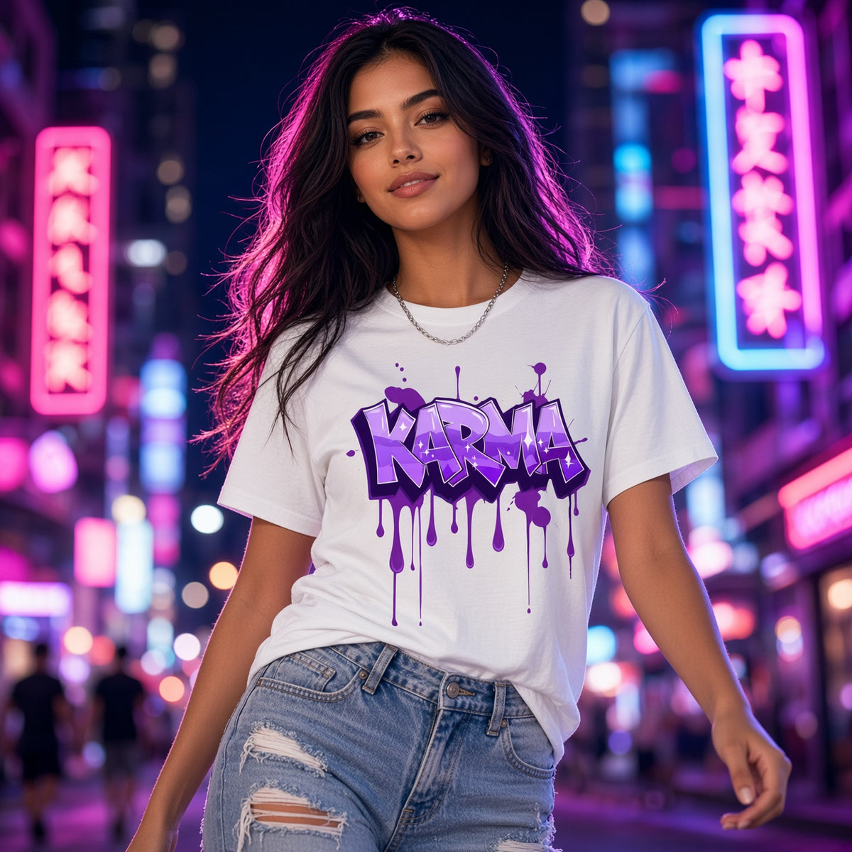 Karma Unisex Oversized Drop Shoulder T-Shirt