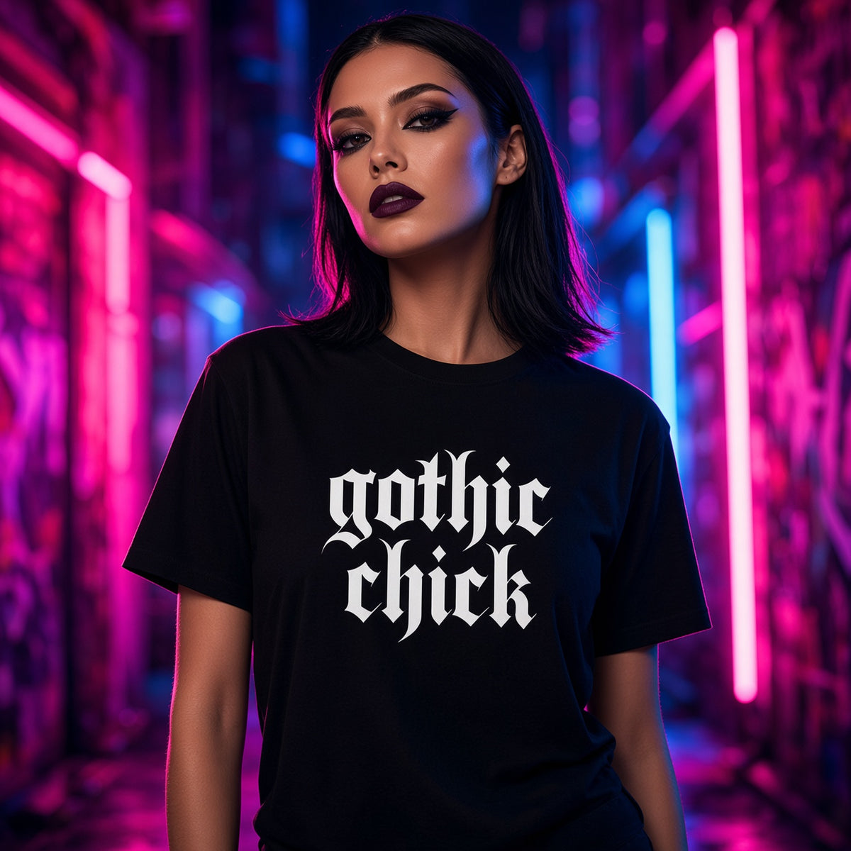 Gothic Chick Unisex Oversized Drop Shoulder T-Shirt