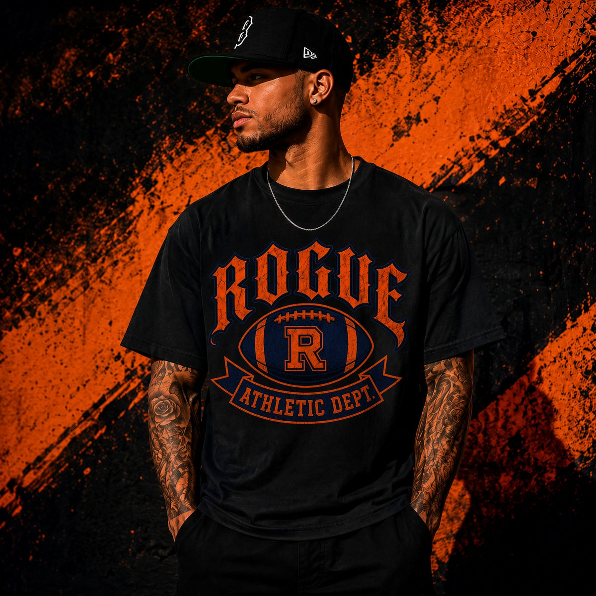 Rogue Athletic Dept. Denver Broncos Football Tee