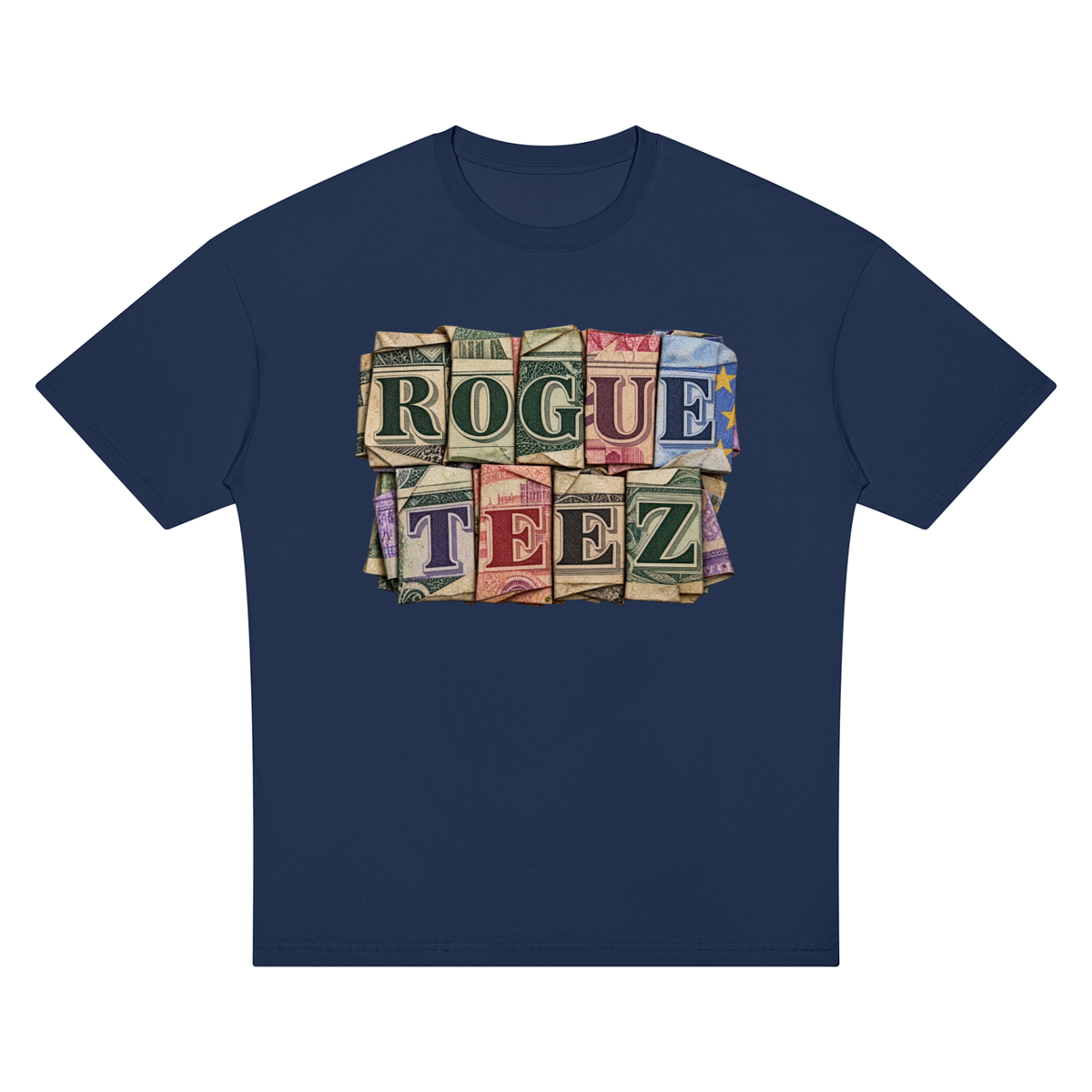 ROGUE TEEZ Money Unisex Oversized Drop Shoulder T-Shirt