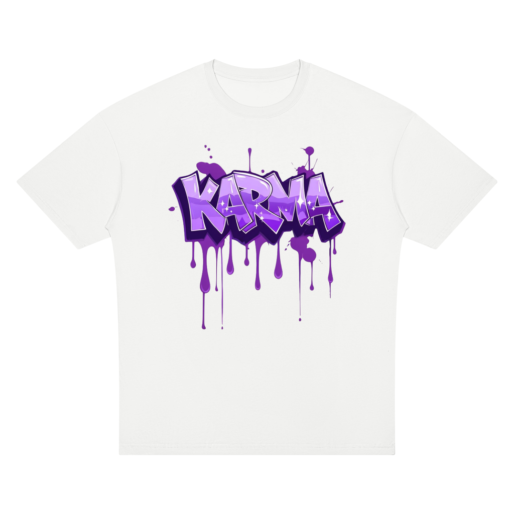 Karma Unisex Oversized Drop Shoulder T-Shirt