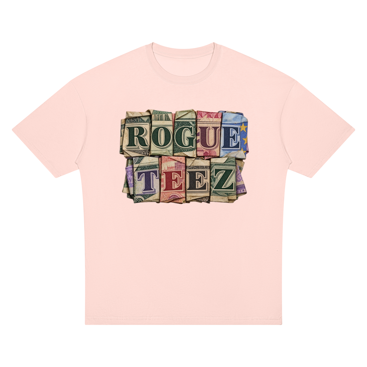 ROGUE TEEZ Money Unisex Oversized Drop Shoulder T-Shirt