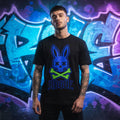 Blue Vandal Bunny T-Shirt | Graffiti Bunny Street Art