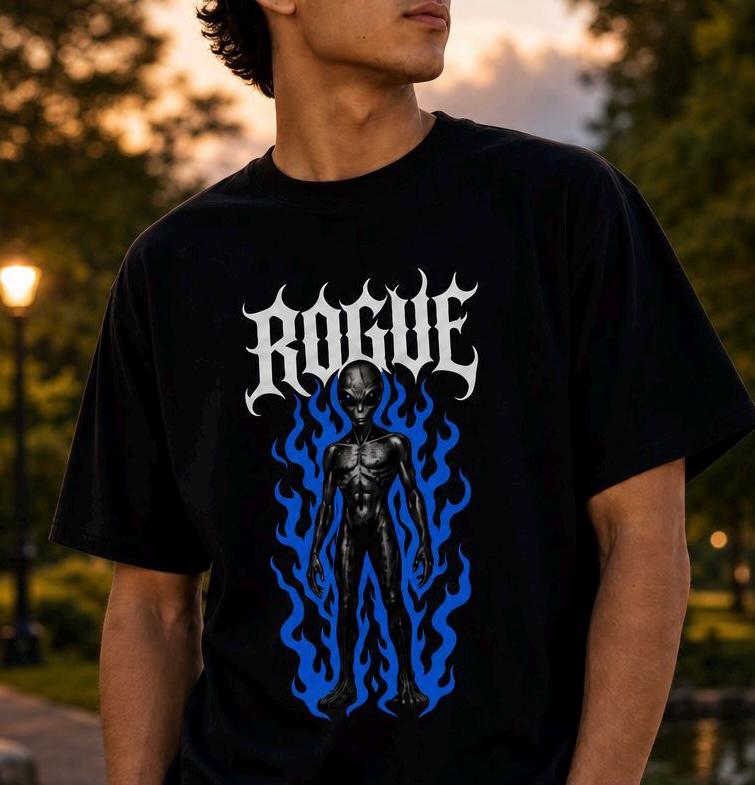 ROGUE Alien T-Shirt | Sci-Fi Graphic Tee