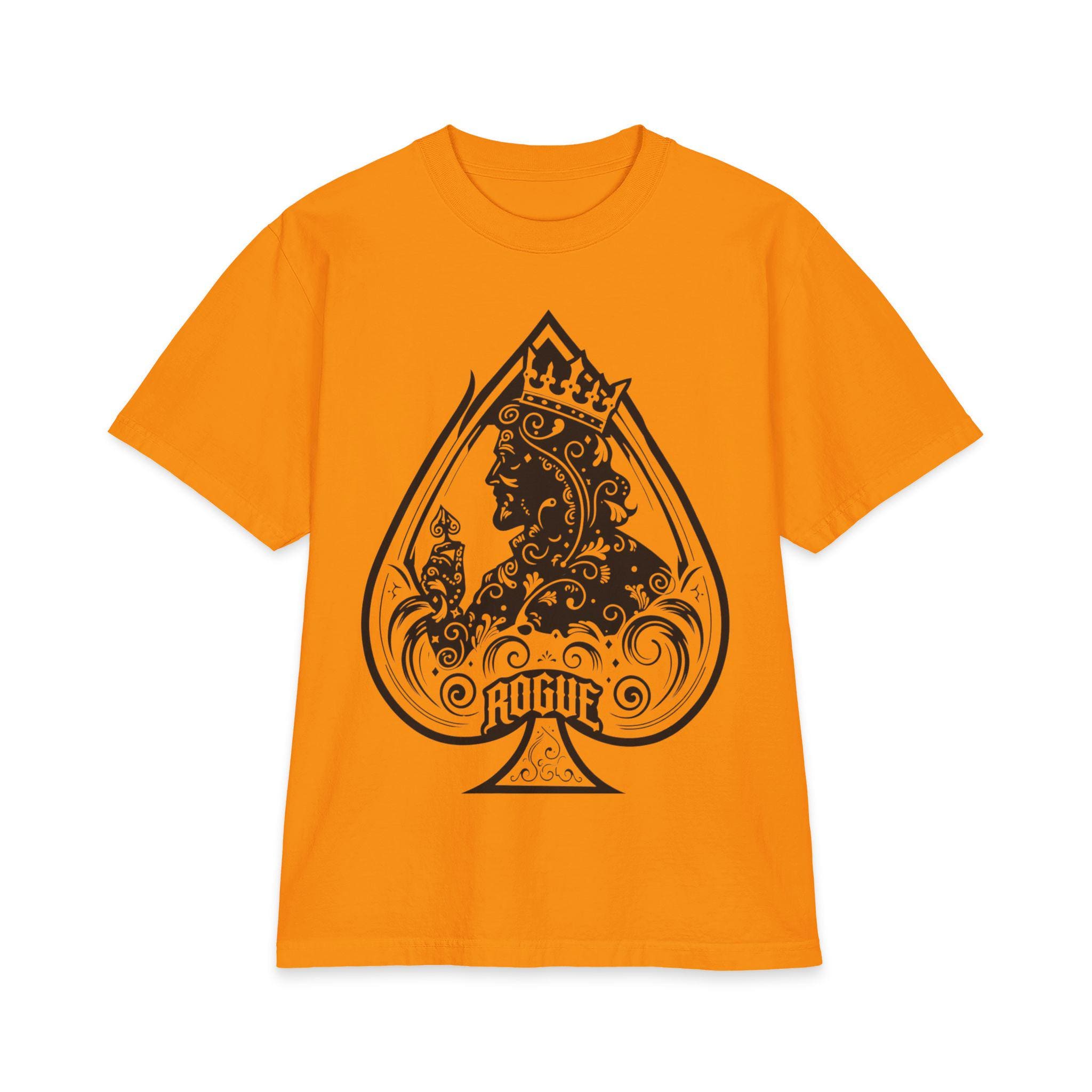 King of Spades Graphic Tee, Heavyweight Oversized T Shirt, Tattoo Style Streetwear, Premium Cotton Playing Card Shirt
