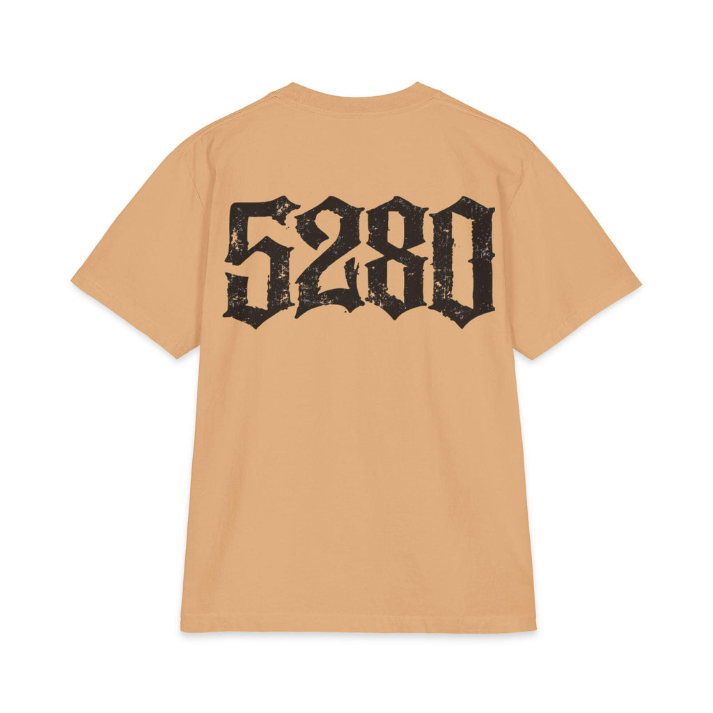 5280 Graphic Tee, Heavyweight Oversized T Shirt, Front and Back Print Streetwear, Premium Cotton Urban Fashion Shirt