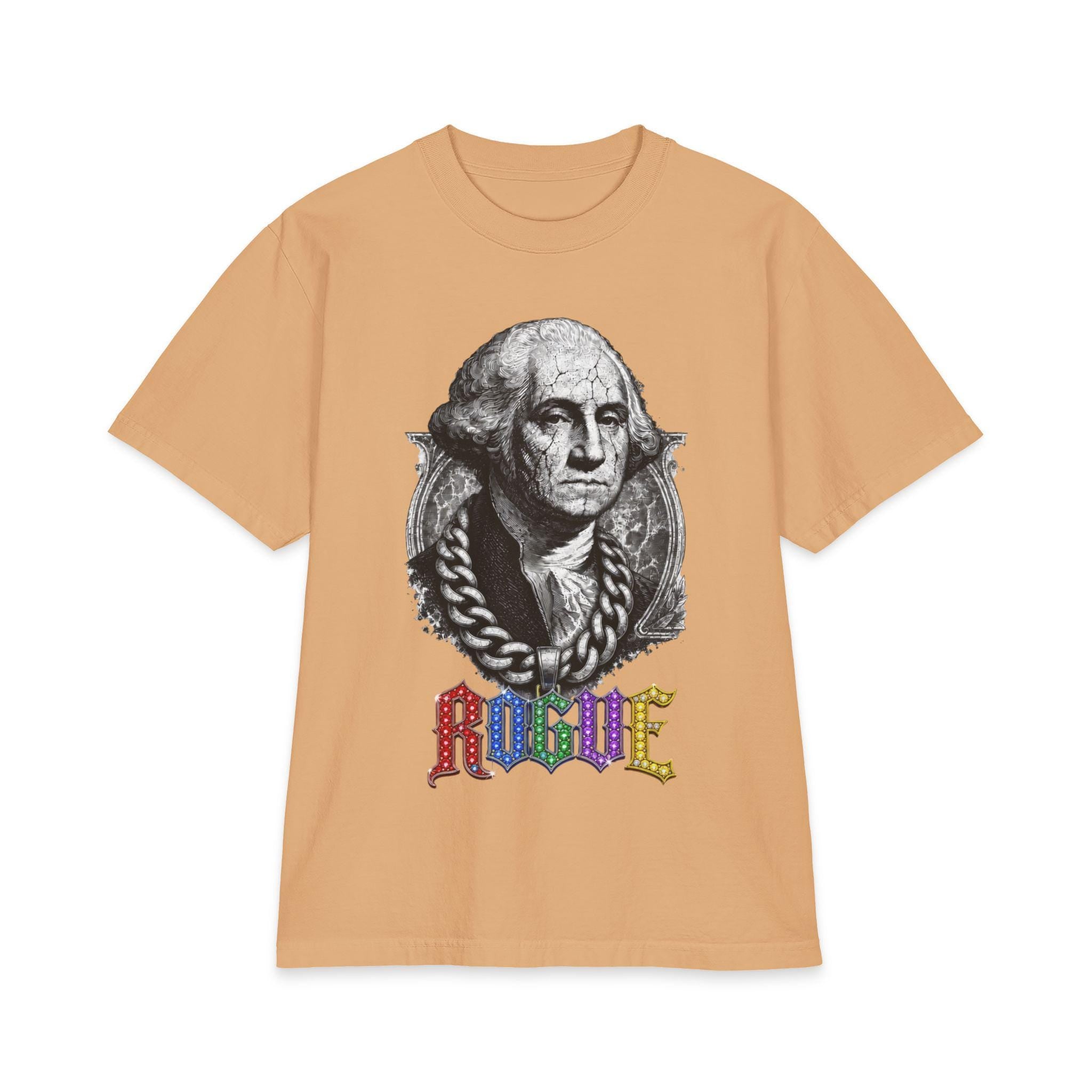 Washington Graphic Tee, Heavyweight Oversized T Shirt, Money Inspired Streetwear, Premium Cotton Urban Graphic Shirt