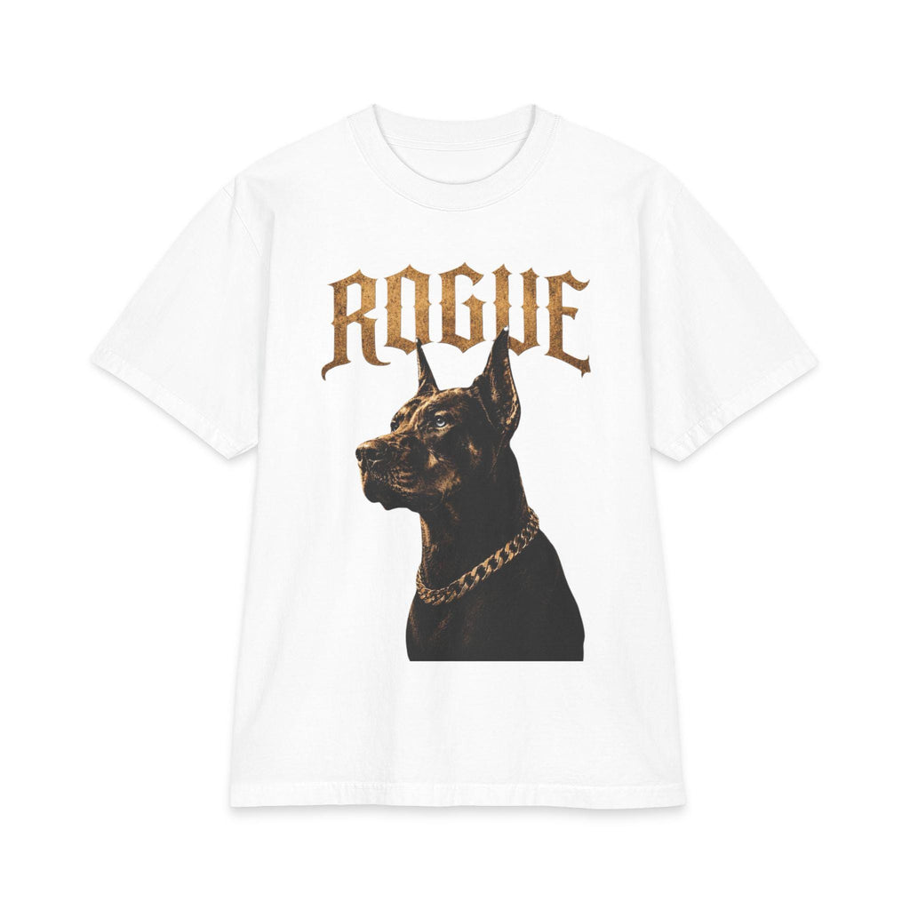 Doberman Shirt, Gothic Dog Graphic Tee, Heavyweight Streetwear Shirt, Dark Aesthetic Apparel, Premium Cotton Unisex Gift