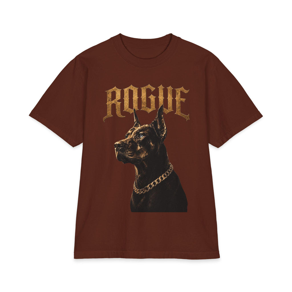 Doberman Shirt, Gothic Dog Graphic Tee, Heavyweight Streetwear Shirt, Dark Aesthetic Apparel, Premium Cotton Unisex Gift