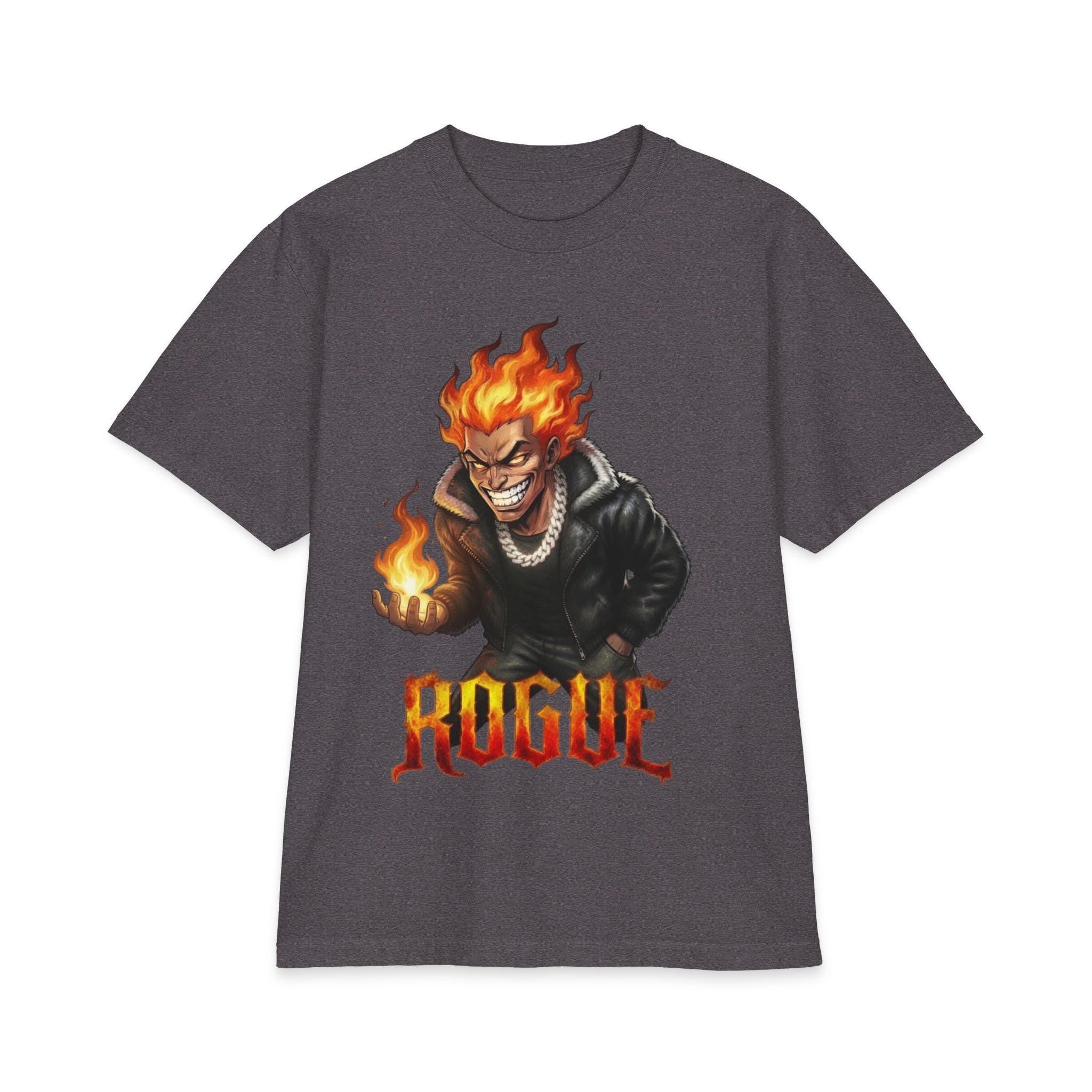 Fire Demon Shirt, Original Fuego Character Graphic Tee, Heavyweight Anime Inspired Streetwear Shirt