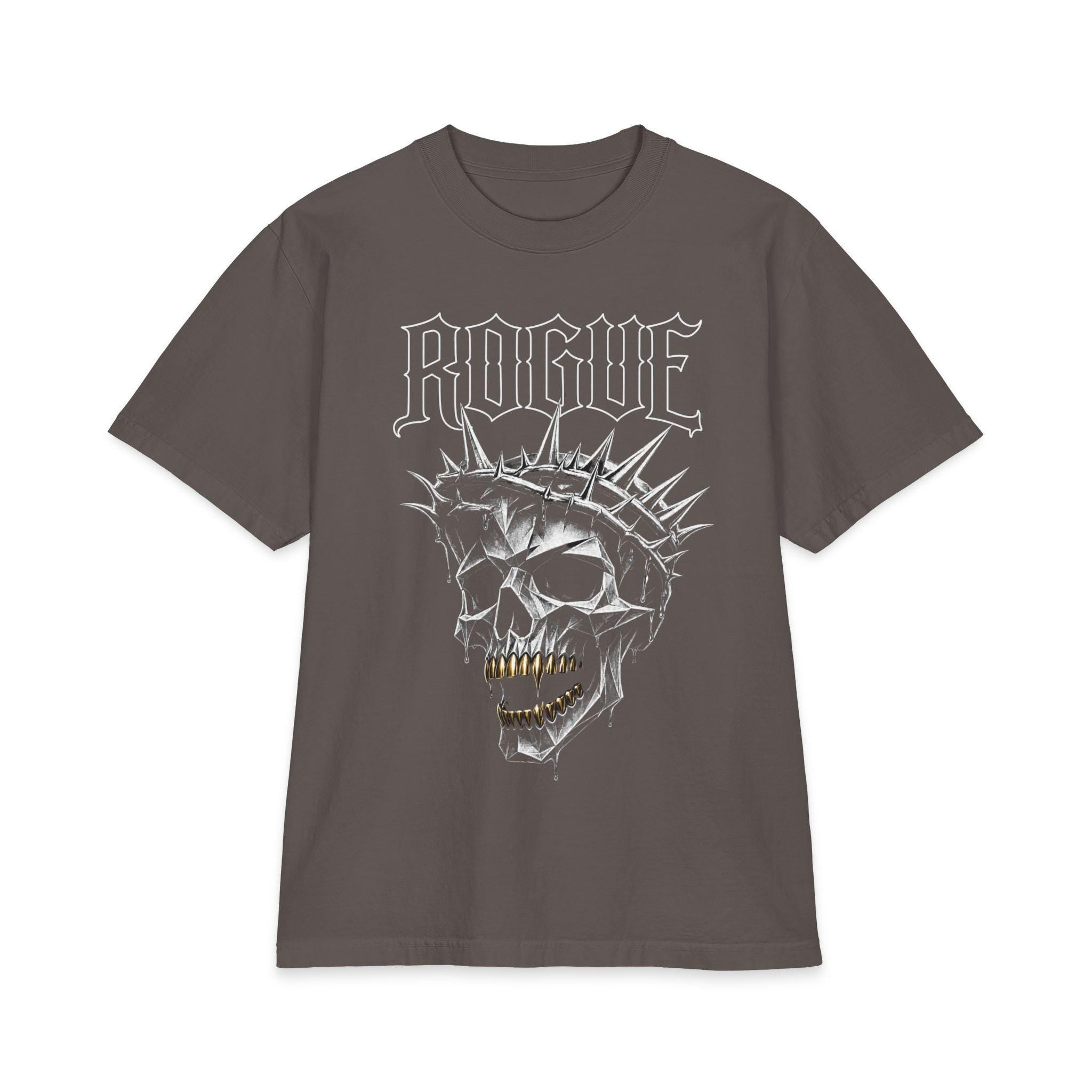 Gothic Skull Shirt, Heavyweight Cotton Graphic Tee, Dark Streetwear, Alternative Fashion, Original Artwork, Streetwear Tee
