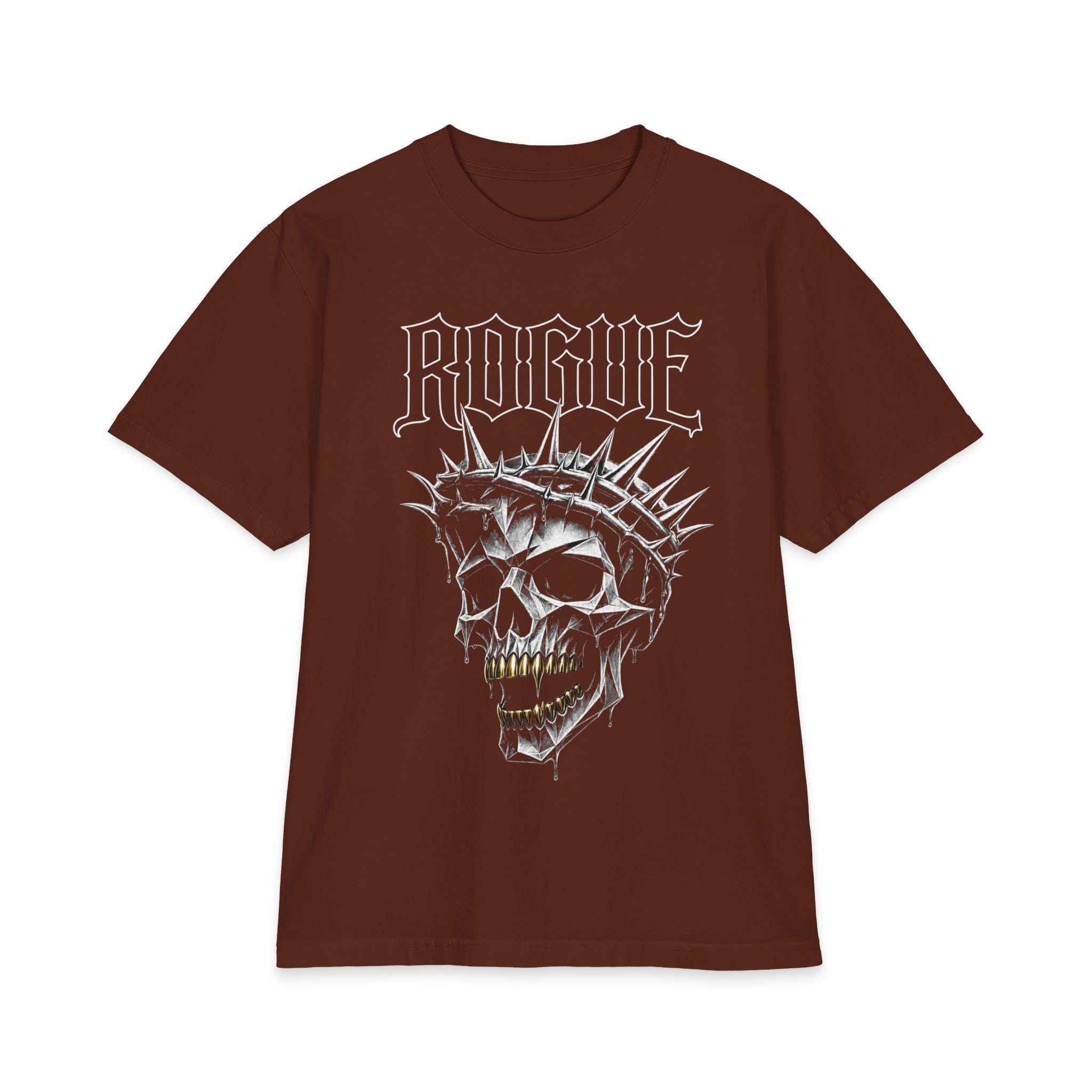 Gothic Skull Shirt, Heavyweight Cotton Graphic Tee, Dark Streetwear, Alternative Fashion, Original Artwork, Streetwear Tee