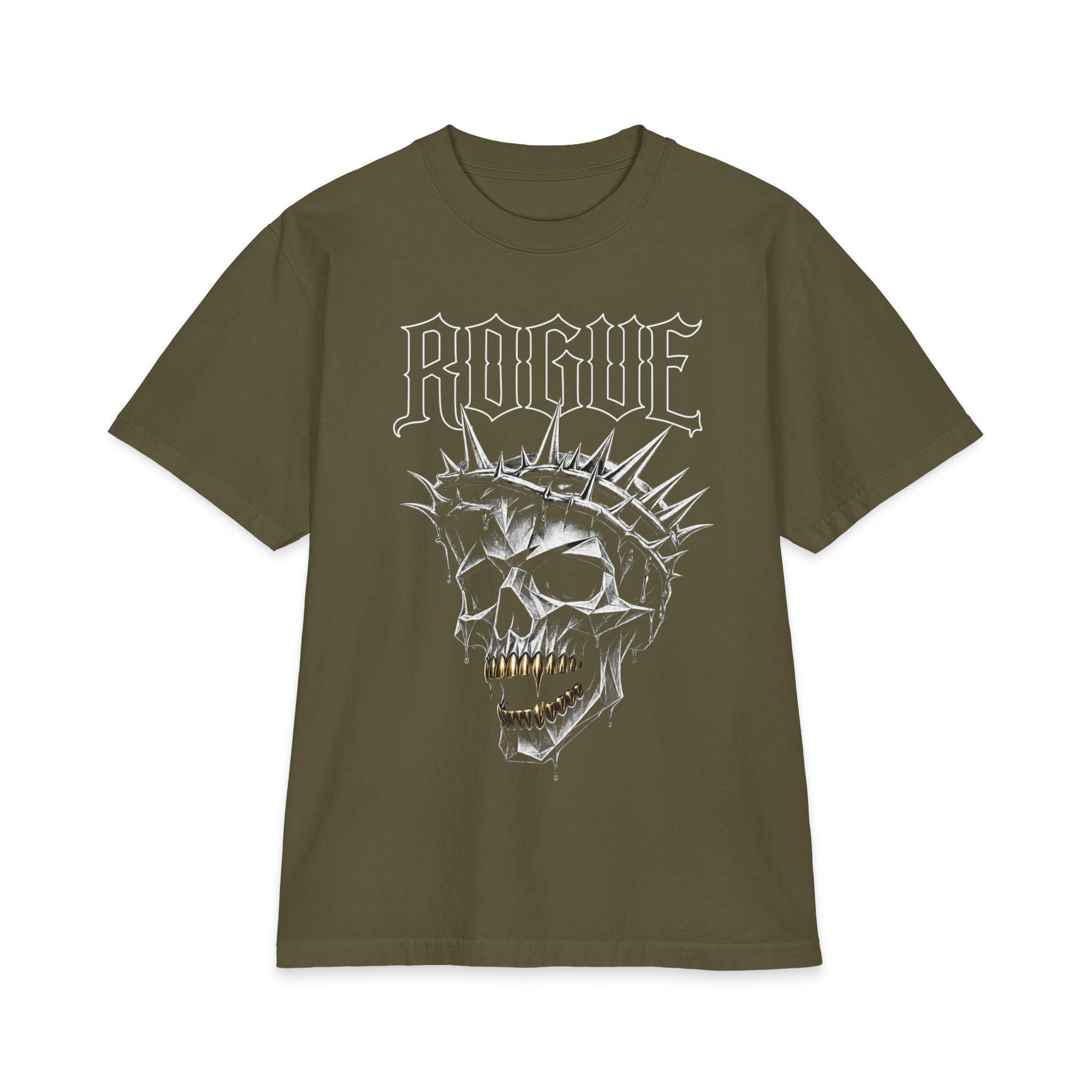 Gothic Skull Shirt, Heavyweight Cotton Graphic Tee, Dark Streetwear, Alternative Fashion, Original Artwork, Streetwear Tee