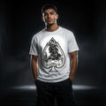 King of Spades Graphic Tee, Heavyweight Oversized T Shirt, Tattoo Style Streetwear, Premium Cotton Playing Card Shirt