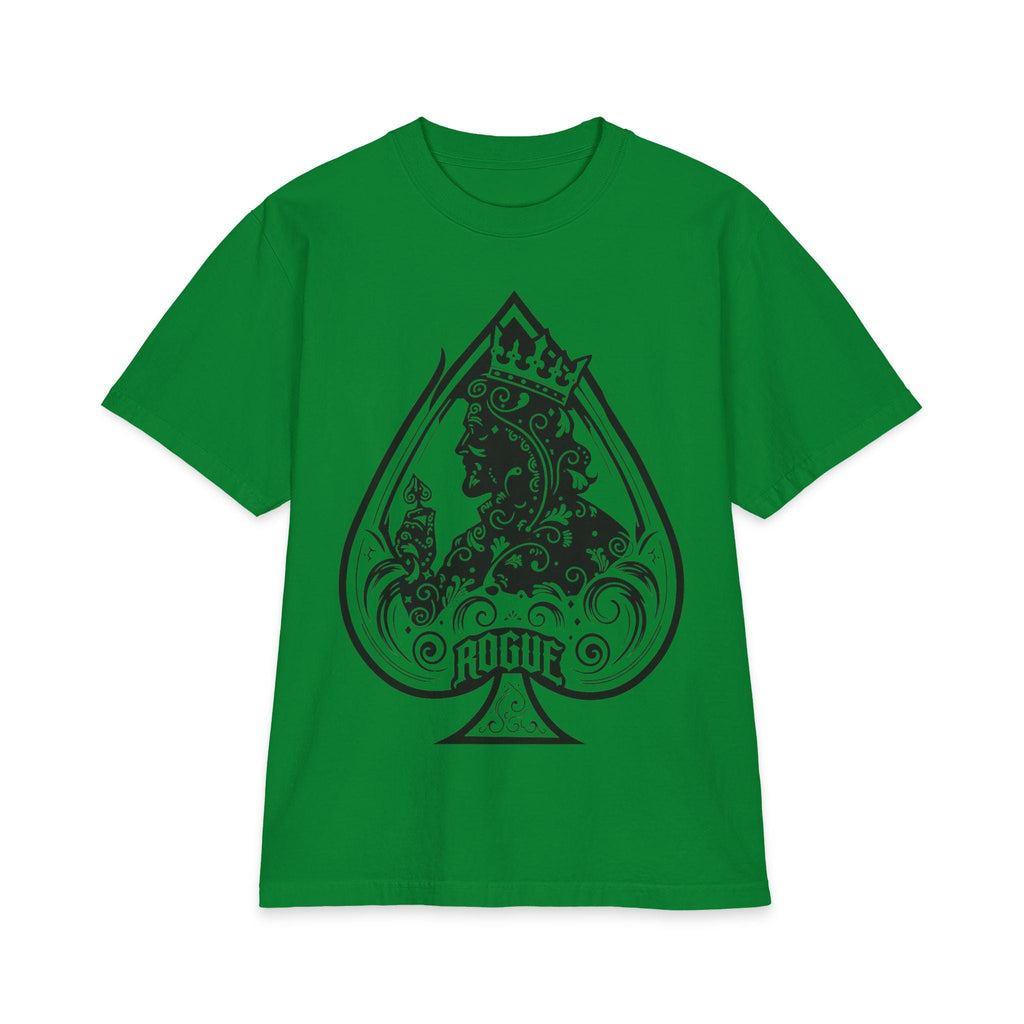 King of Spades Graphic Tee, Heavyweight Oversized T Shirt, Tattoo Style Streetwear, Premium Cotton Playing Card Shirt