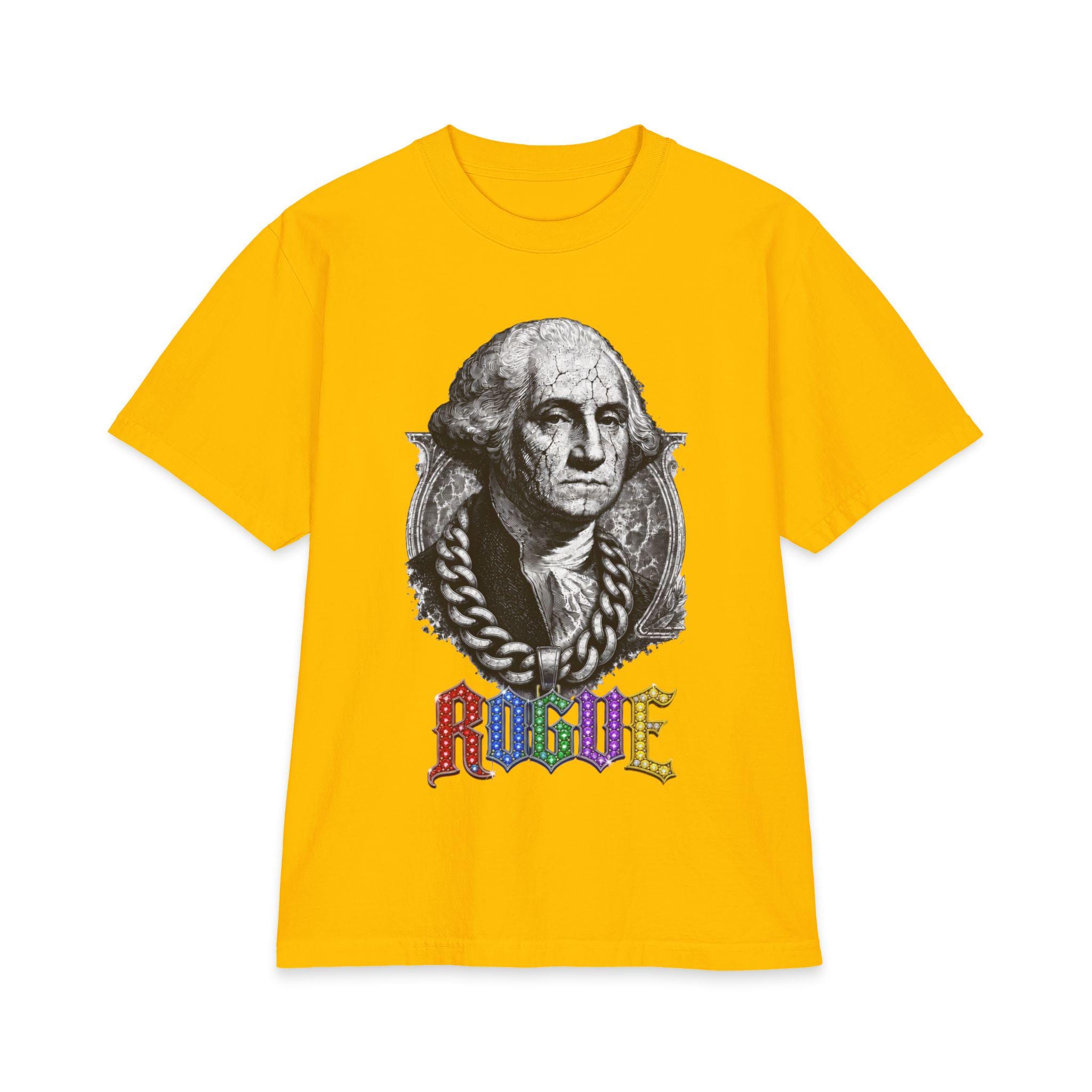 Washington Graphic Tee, Heavyweight Oversized T Shirt, Money Inspired Streetwear, Premium Cotton Urban Graphic Shirt