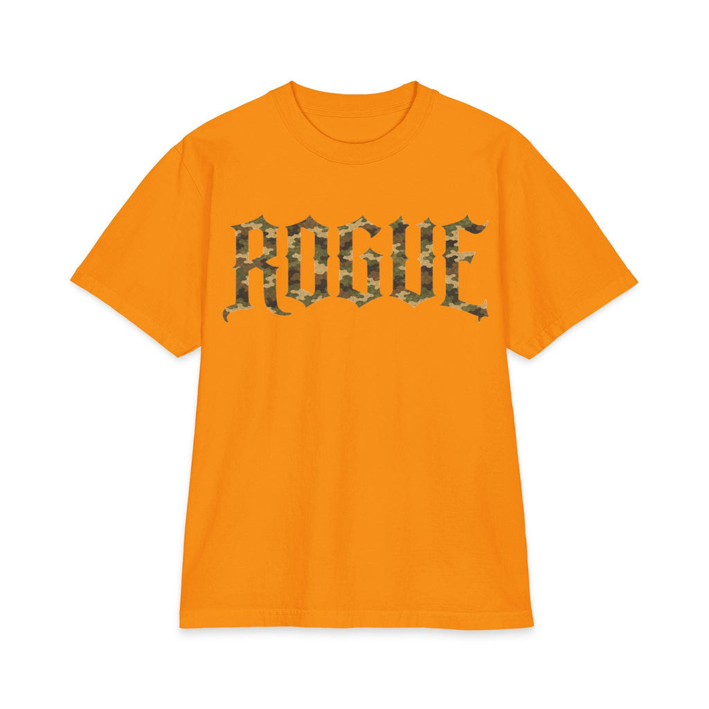 Camo Graphic T Shirt, Military Inspired Streetwear Tee, Gothic Typography Shirt, Heavyweight Cotton Unisex Apparel, Urban Fashion