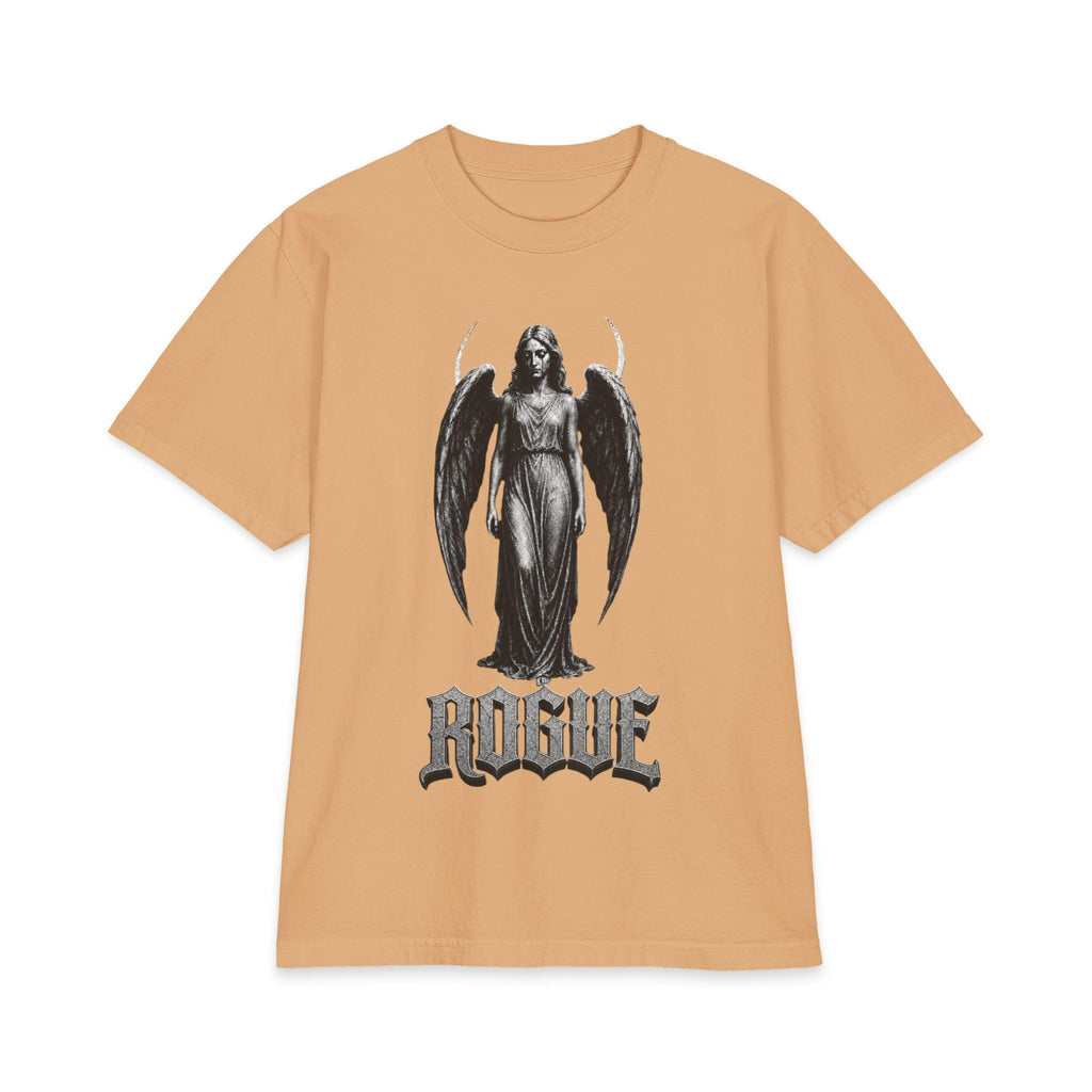Gothic Angel Shirt, Heavyweight Graphic Tee, Dark Streetwear, Original Angel Artwork, Black Cotton T Shirt, Alternative Fashion