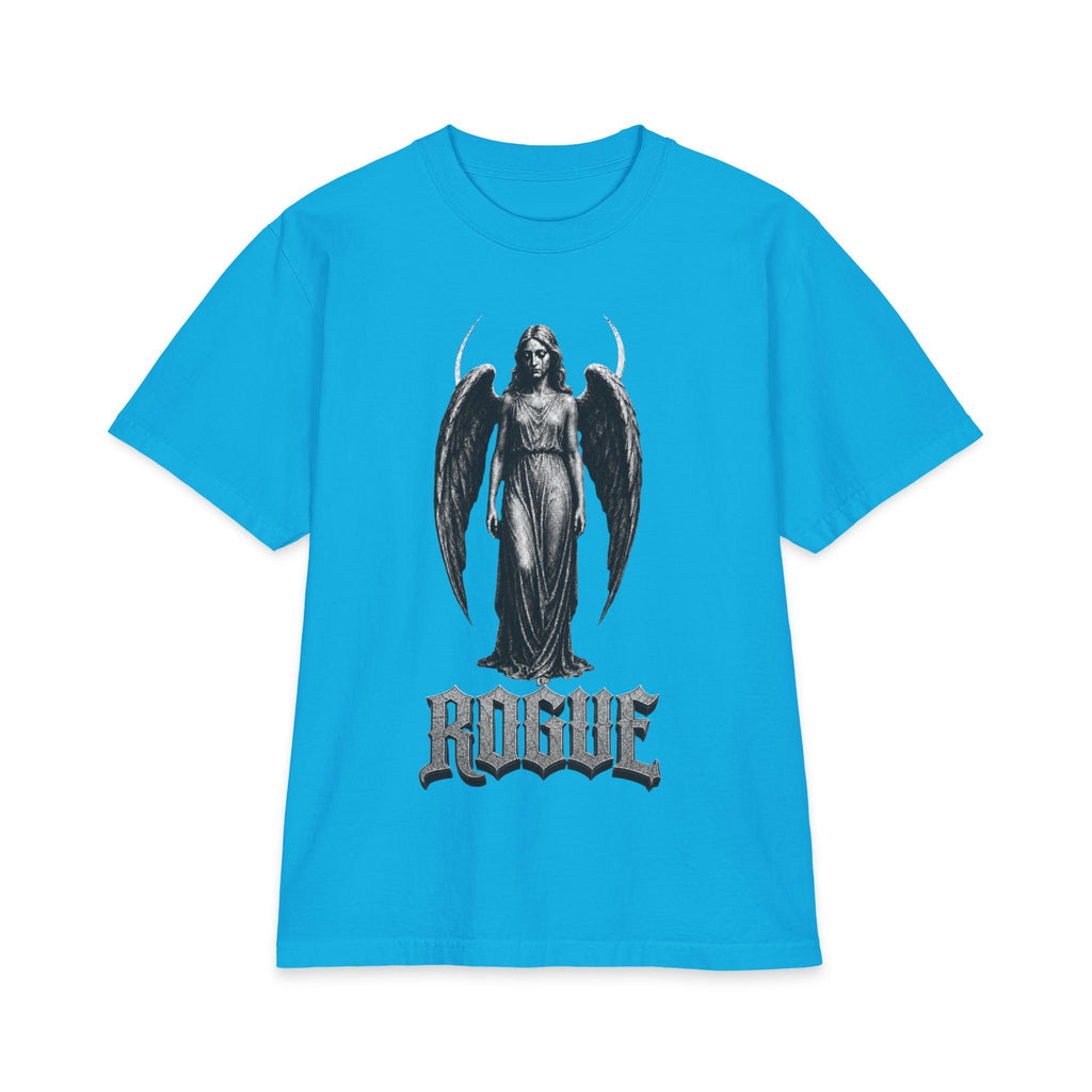 Gothic Angel Shirt, Heavyweight Graphic Tee, Dark Streetwear, Original Angel Artwork, Black Cotton T Shirt, Alternative Fashion