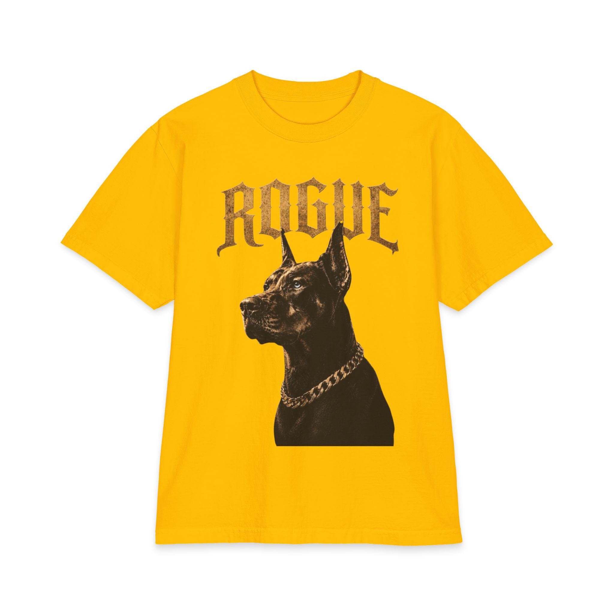 Doberman Shirt, Gothic Dog Graphic Tee, Heavyweight Streetwear Shirt, Dark Aesthetic Apparel, Premium Cotton Unisex Gift