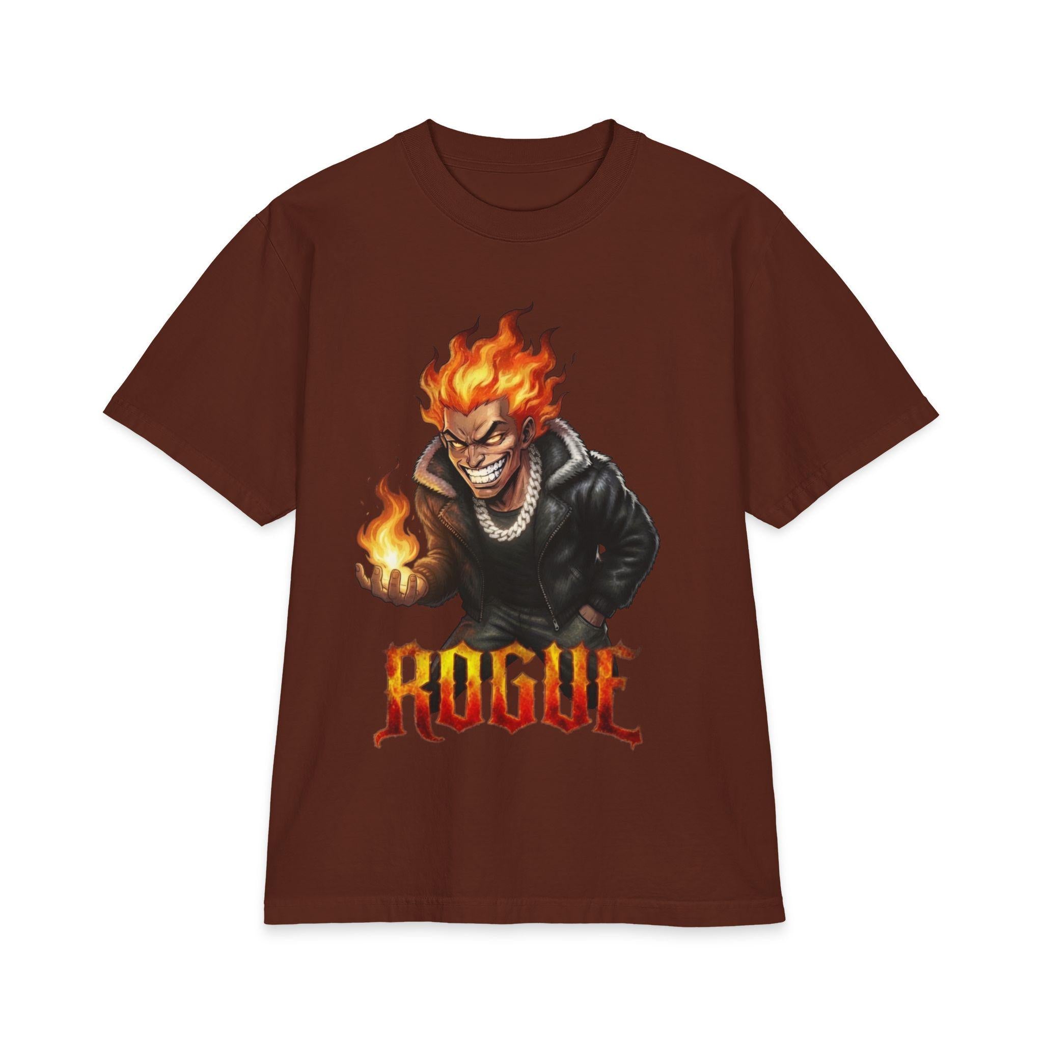 Fire Demon Shirt, Original Fuego Character Graphic Tee, Heavyweight Anime Inspired Streetwear Shirt